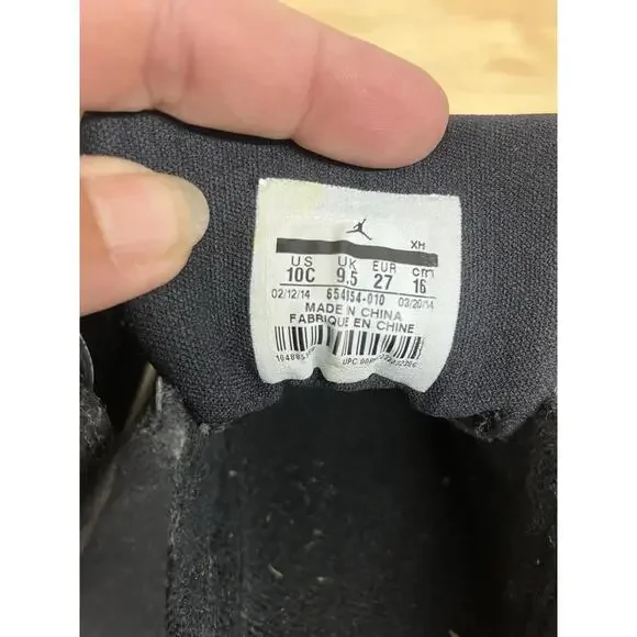 Nike Jordan Black 1 Flight 2 Low BT Toddler Boys Sz 10C Shoes 654954-010 - Picture 7 of 7